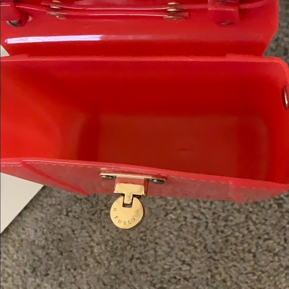 Red Furla bag - Picture 4 of 5